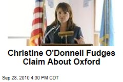 Christine O'Donnell Fudges Claim About Oxford