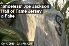 'Shoeless' Joe Jackson Hall of Fame Jersey a Fake