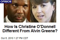 How Is Christine O'Donnell Different From Alvin Greene?