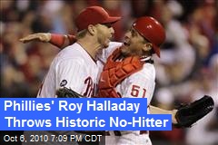 Phillies' Roy Halladay Throws Historic No-Hitter
