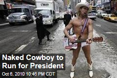 Naked Cowboy Announces for Presidency