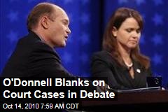 O'Donnell Blanks on Court Cases in Debate