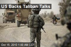 US Backs Taliban Talks