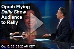 Oprah Flying Daily Show Audience to Rally