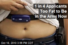 US military: recruits too fat to fight.