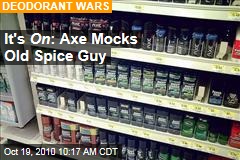 Old Spice Man Vs. Axe Deodorant in Billboard Battle