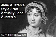 Jane Austen's Style? Not Actually Jane Austen's