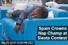 Napping Champ Crowned at Siesta Contest