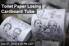 Toilet Paper Losing Cardboard Tube