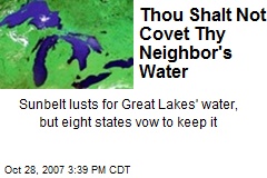 Thou Shalt Not Covet Thy Neighbor's Water