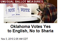 English-Only, Anti-Sharia Measures Pass in Oklahoma