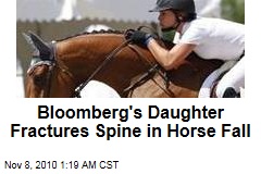 Mayor Michael Bloomberg's Daughter Fractures Spine in Horse Accident
