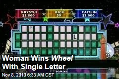 Woman Wins Wheel With Single Letter