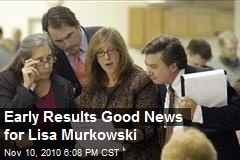 Early Results Good News for Lisa Murkowski