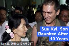 Aung San Suu Kyi Reunited With Son