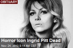 Horror Icon Ingrid Pitt Dead