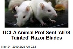 UCLA Animal Prof Sent 'AIDS Tainted' Razor Blades