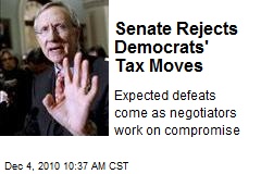 Senate Rejects Democrats' Tax Bills