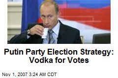 Putin Party Election Strategy: Vodka for Votes