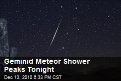 Geminid Meteor Shower Peaks Tonight