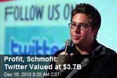 Profit, Schmofit: Twitter Valued at $3.7B