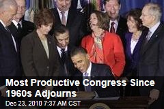 Most Productive Congress Since 1960s Adjourns