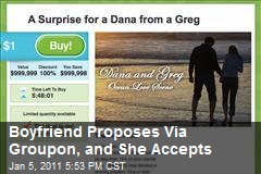 Groupon's First Marriage Proposal Gets a 'Yes'