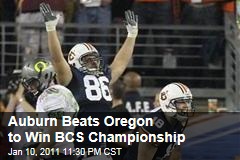 Auburn Beats Oregon to Win BCS Championship