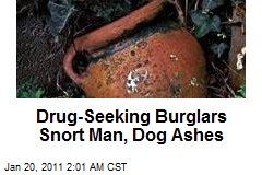 Drug-Seeking Burglars Snort Man, Dogs' Ashes