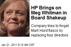 HP Brings on Meg Whitman in Board Shakeup