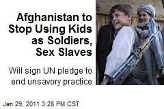 Afghanistan to Stop Using Kids as Soldiers, Sex Slaves