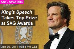 King's Speech Takes Top Prize at SAG Awards