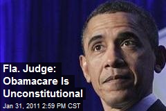 Fla. Judge: Obamacare Is Unconstitutional