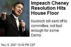 Impeach Cheney Resolution Hits House Floor