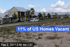 11% of US Homes Vacant