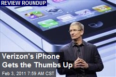 Verizon's iPhone Gets the Thumbs Up