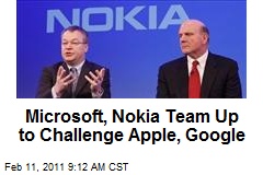 Microsoft, Nokia Team Up to Challenge Apple, Google