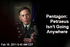 Petraeus Not Resigning: Pentagon