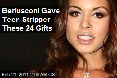 Berlusconi Gave $300K in Gifts to Teen Stripper