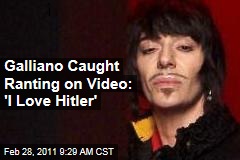 John Galliano Anti-Semitic Rant Caught on Video: Christian Dior Fashion Designer Says 'I Love Hitler,' Among Other Things