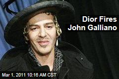 Christian Dior Fires Fashion Designer John Galliano After Allegations of Anti-Semitism, Anti-Semitic Remarks on Video