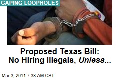 Proposed Texas Bill: No Hiring Illegal Immigrants ... Unless They're House Workers or Yard Workers