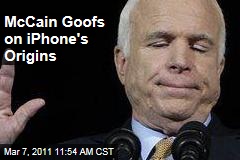 Sen. John McCain: iPads, iPhones 'Are Built in the United States of America'