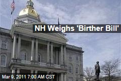 New Hampshire Weighs 'Birther Bill'