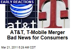 AT&T, T-Mobile Merger Reactions: Not Good for Consumers