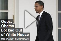 Obama Locked Out of White House: Video Shows President Unable to Get Into Oval Office