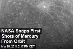 NASA Spacecraft Takes First Photo of Mercury from Orbit