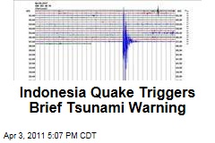 Indonesia Earthquake Triggers Tsunami Warning