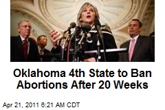 Oklahoma 4th State to Ban Abortions After 20 Weeks