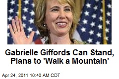 Gabrielle Giffords Can Stand, Plans to &#39;Walk a Mountain&#39;
